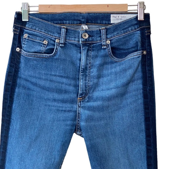 Rag&Bone Mazie Side Stripe High Rise Ankle‎ Skinny - Picture 4 of 11